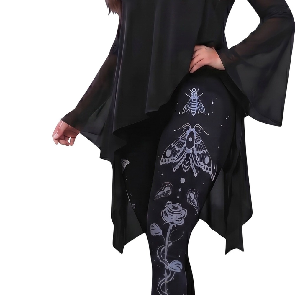 TORRID Nightfall "Gothic Totem" Full Length Printed Legging NWT Size 4X - Picture 5 of 12